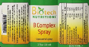 Biotech Nutritions B Complex Spray - supplement