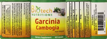 Biotech Nutritions Garcinia Cambogia 1000 mg - supplement