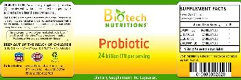 Biotech Nutritions Probiotic 24 billion CFU - supplement