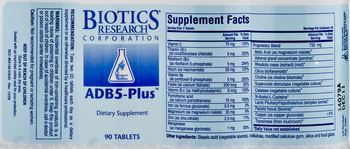 Biotics Research Corporation ADB5-Plus - supplement