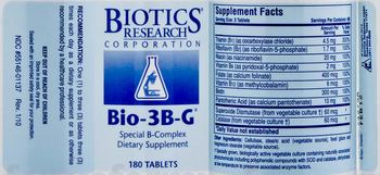 Biotics Research Corporation Bio-3B-G - supplement