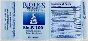 Biotics Research Corporation Bio-B 100 - supplement