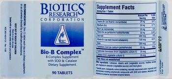 Biotics Research Corporation Bio-B Complex - supplement