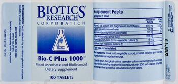 Biotics Research Corporation Bio-C Plus 1000 - supplement