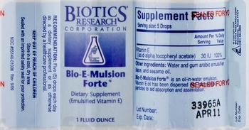 Biotics Research Corporation Bio-E-Mulsion Forte - supplement
