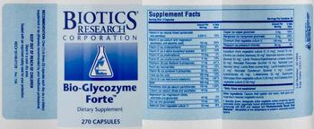 Biotics Research Corporation Bio-Glycozyme Forte - supplement