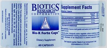 Biotics Research Corporation Bio-K Forte Caps - supplement