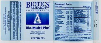 Biotics Research Corporation Bio-Multi Plus - multivitamin and mineral supplement