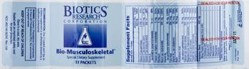 Biotics Research Corporation Bio-Musculoskeletal - special supplement