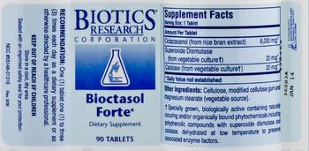 Biotics Research Corporation Bioctasol Forte - supplement