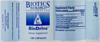 Biotics Research Corporation BioDrive - supplement
