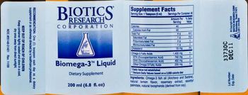Biotics Research Corporation Biomega-3 Liquid - supplement