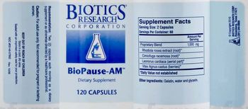 Biotics Research Corporation BioPause-AM - supplement