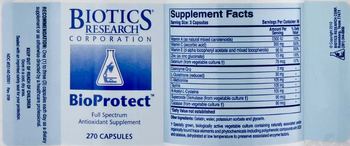 Biotics Research Corporation BioProtect - full spectrum antioxidant supplement