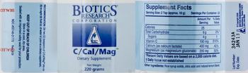 Biotics Research Corporation C/Cal/Mag - supplement