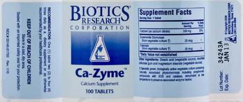 Biotics Research Corporation Ca-Zyme - calcium supplement