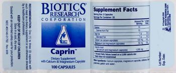 Biotics Research Corporation Caprin - supplement