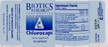 Biotics Research Corporation Chlorocaps - supplement