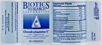 Biotics Research Corporation ChondroSamine-S - supplement