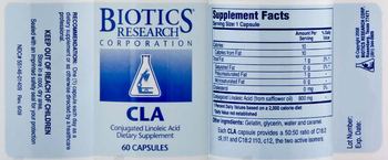 Biotics Research Corporation CLA - supplement