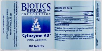 Biotics Research Corporation Cytozyme-AD - supplement