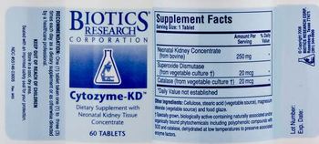 Biotics Research Corporation Cytozyme-KD - supplement