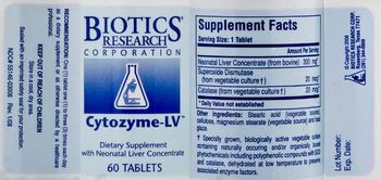 Biotics Research Corporation Cytozyme-LV - supplement