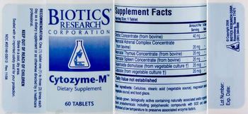 Biotics Research Corporation Cytozyme-M - supplement
