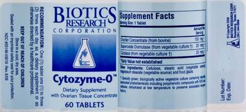 Biotics Research Corporation Cytozyme-O - supplement