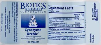 Biotics Research Corporation Cytozyme Orchic - supplement