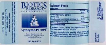 Biotics Research Corporation Cytozyme-PT/HPT - supplement