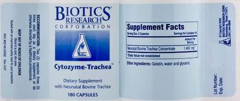 Biotics Research Corporation Cytozyme-Trachea - supplement