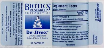Biotics Research Corporation De-Stress - supplement