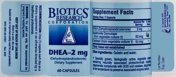 Biotics Research Corporation DHEA-2 mg - supplement
