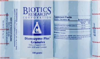 Biotics Research Corporation Dismuzyme Plus Granules - supplement