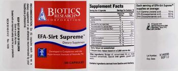 Biotics Research Corporation EFA-Sirt Supreme - supplement