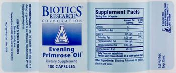 Biotics Research Corporation Evening Primrose Oil - supplement