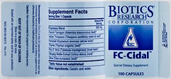 Biotics Research Corporation FC-Cidal - special supplement