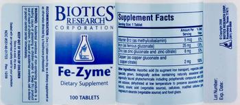 Biotics Research Corporation Fe-Zyme - supplement