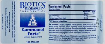 Biotics Research Corporation Gammanol Forte - supplement