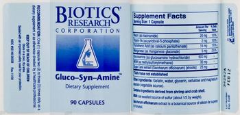 Biotics Research Corporation Gluco-Syn-Amine - supplement