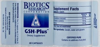 Biotics Research Corporation GSH-Plus - supplement