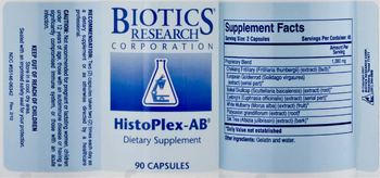Biotics Research Corporation HistoPlex-AB - supplement