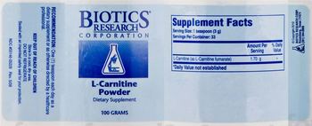 Biotics Research Corporation L-Carnitine Powder - supplement