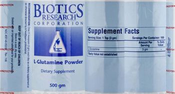 Biotics Research Corporation L-Glutamine Powder - supplement