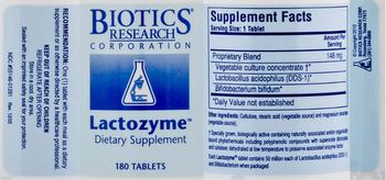 Biotics Research Corporation Lactozyme - supplement