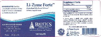 Biotics Research Corporation Li-Zyme Forte - supplement