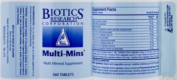 Biotics Research Corporation Multi-Mins - multi mineral supplement