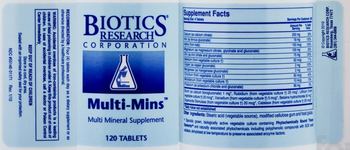 Biotics Research Corporation Multi-Mins - multi mineral supplement