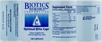 Biotics Research Corporation Optimal EFAs Caps - supplement
